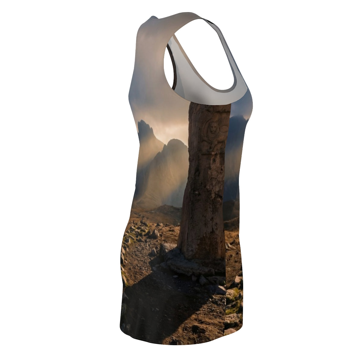 Women's Cut & Sew Racerback Dress - Mystic Monolith Ancient...