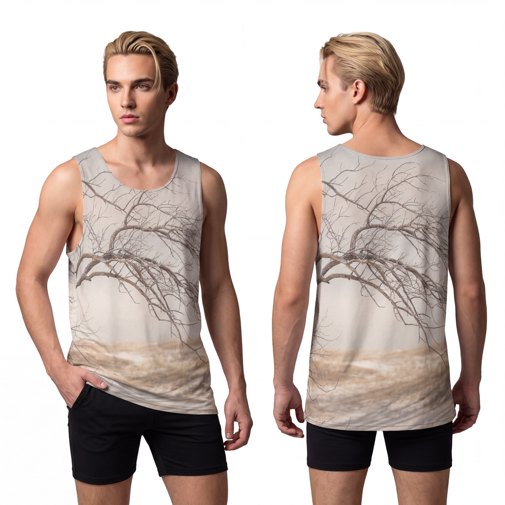Men's Tank - Winter Branch Solitude Landscape | Echovira...