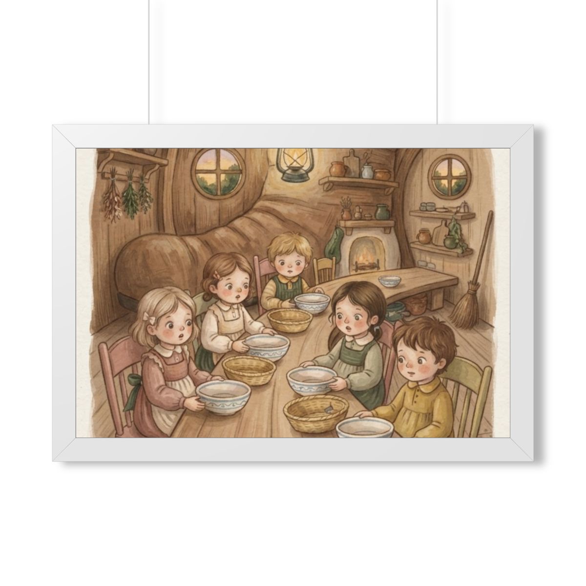 Framed Horizontal Poster - Where Is the Bread Storybook... |...