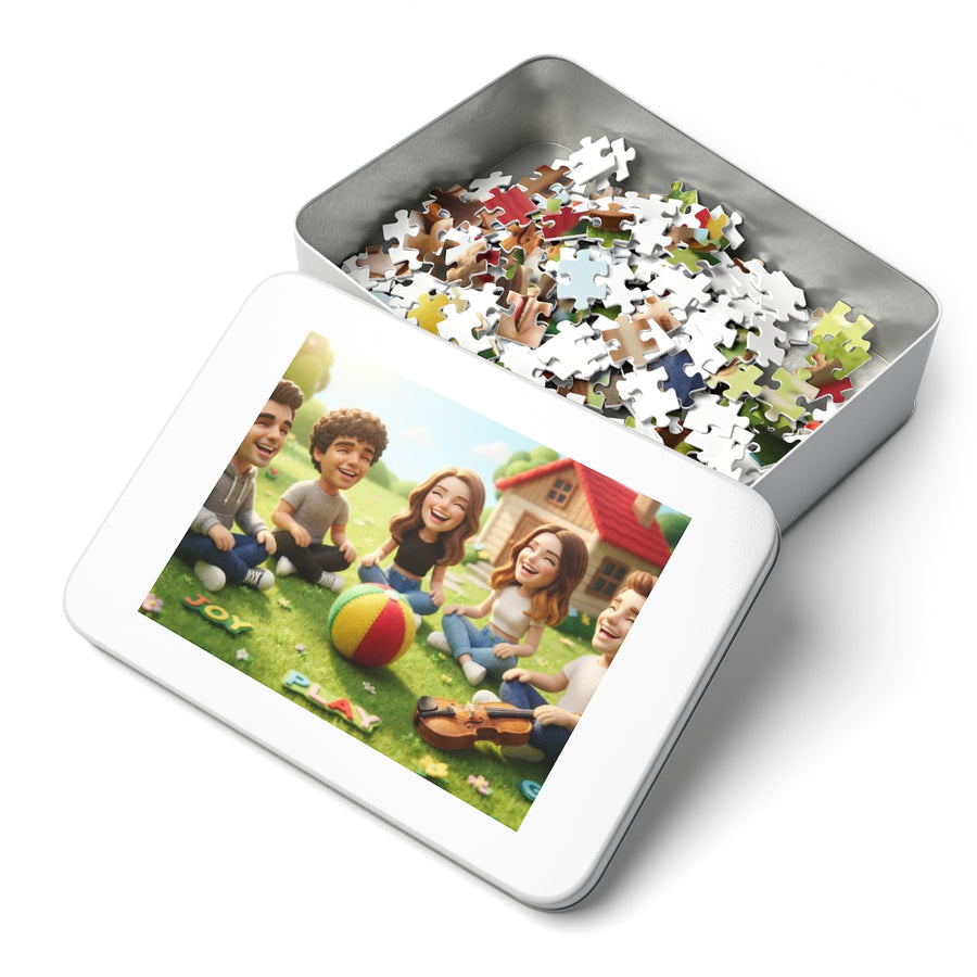Jigsaw Puzzle with Tin - Meadow Pals (30, 110, 252, 500, 1000 & 2000 pcs)