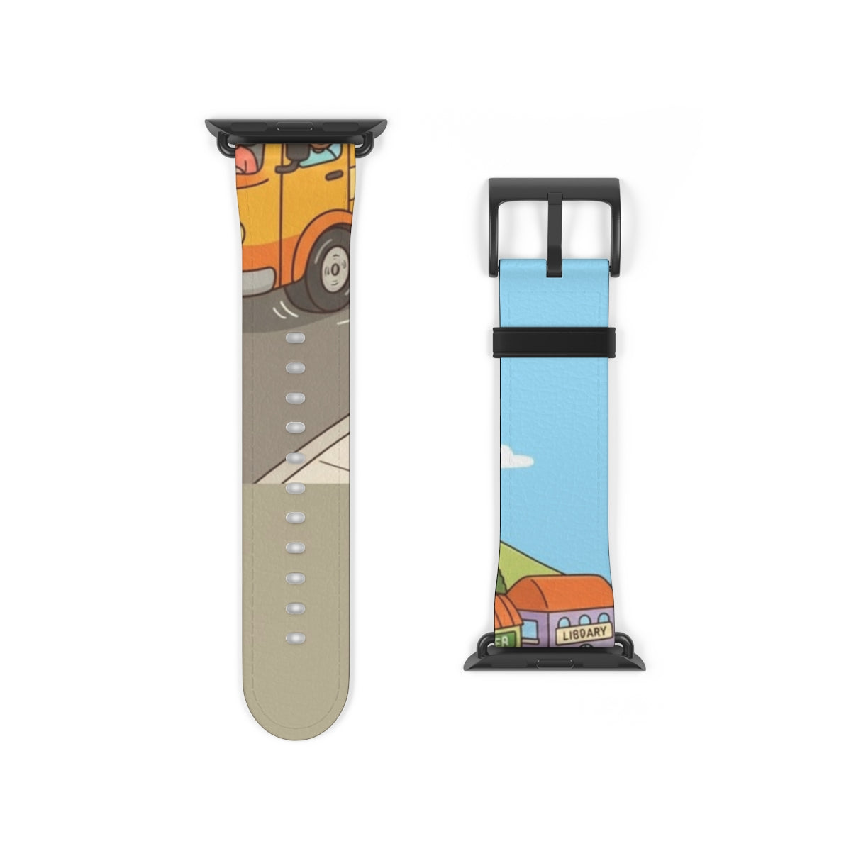 Apple Watch Band - Sunny Town Bus Route | Echovira Gallery