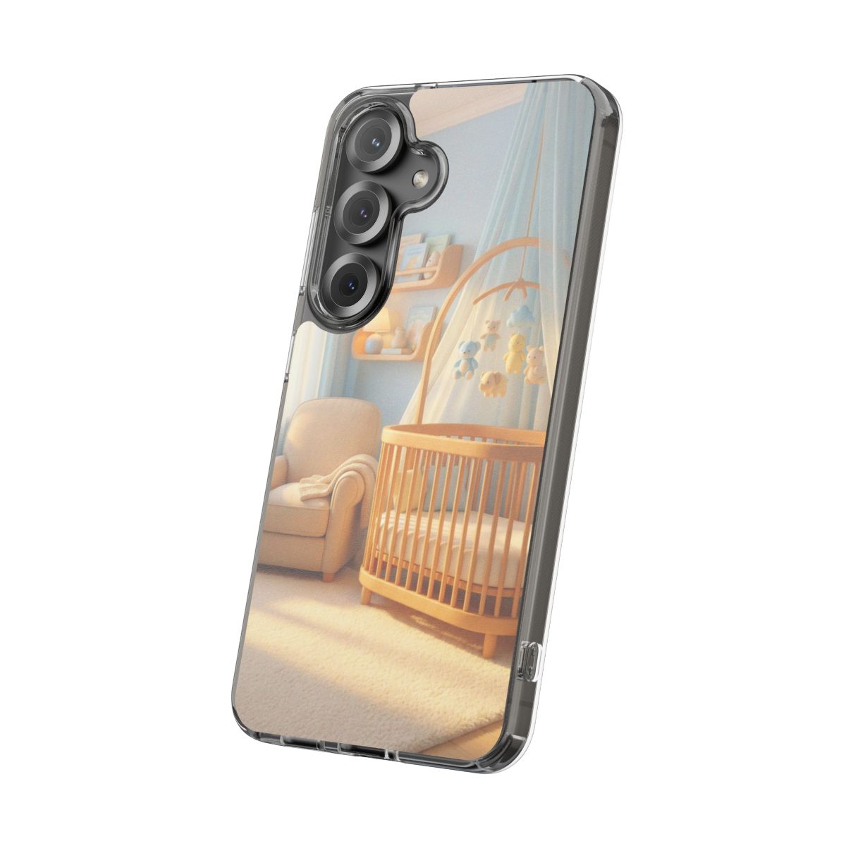 Clear Impact-Resistant Cases - Soft Blue Clear Phone Case...