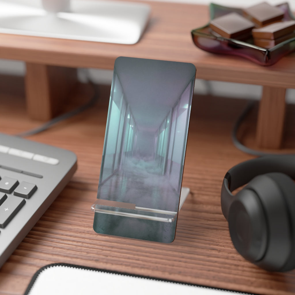 Mobile Display Stand for Smartphones - Liminal Corridor Fog...