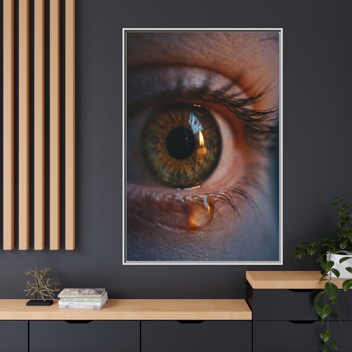 Matte Canvas, Framed - Luminous Tear