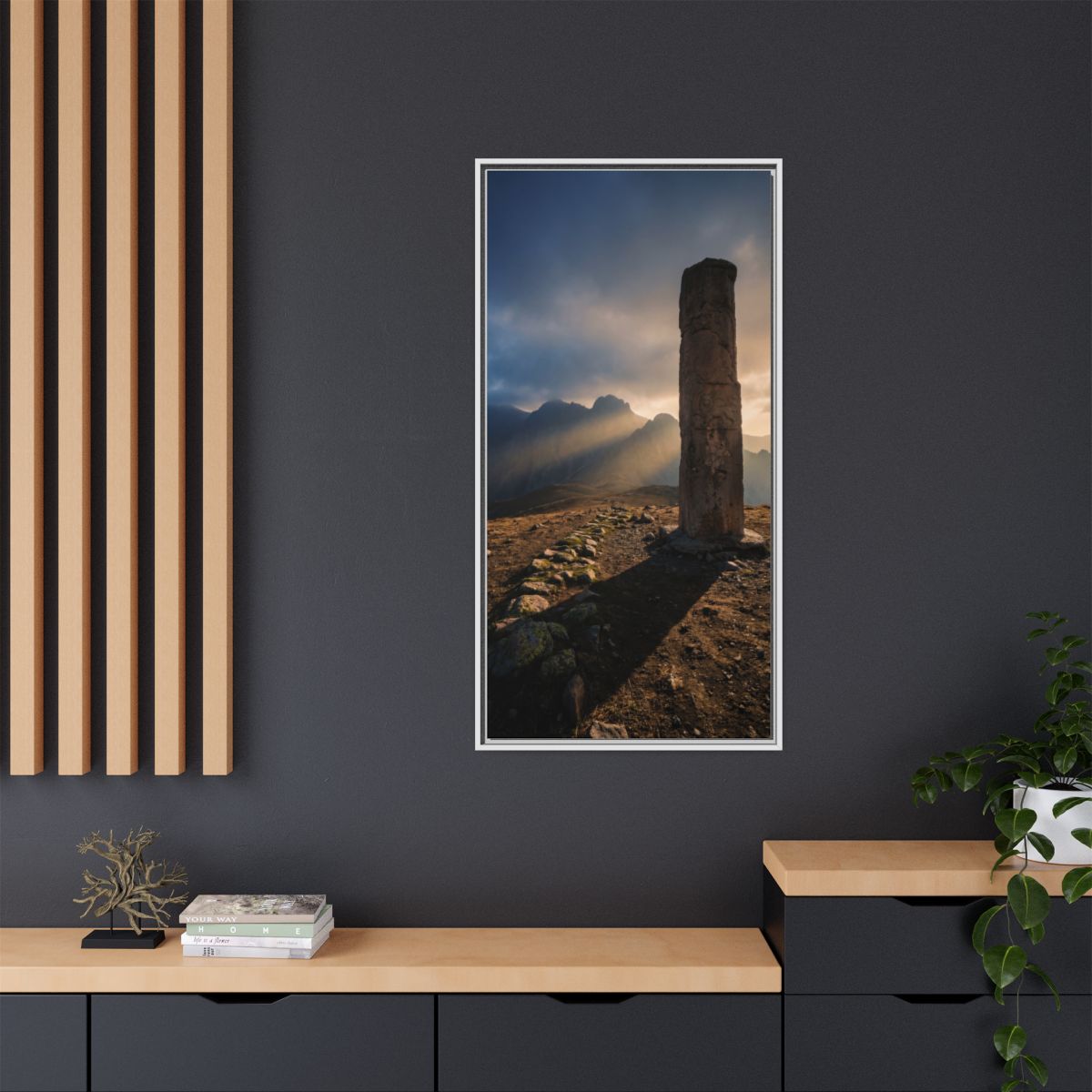 Framed Matte Canvas - Sun Peak