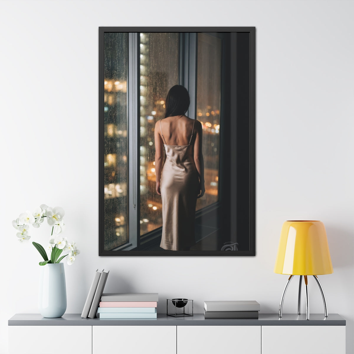 Framed Poster - Rainscape Silhouette (8×12, 9×11, 11×14, 11×17, 12×16, 12×18, 16×20, 16×24, 18×24, 20×30, 24×32, 24×36 & 32×48)