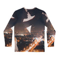 Men's Long Sleeve Shirt - Midnight City Skyline | Echovira...