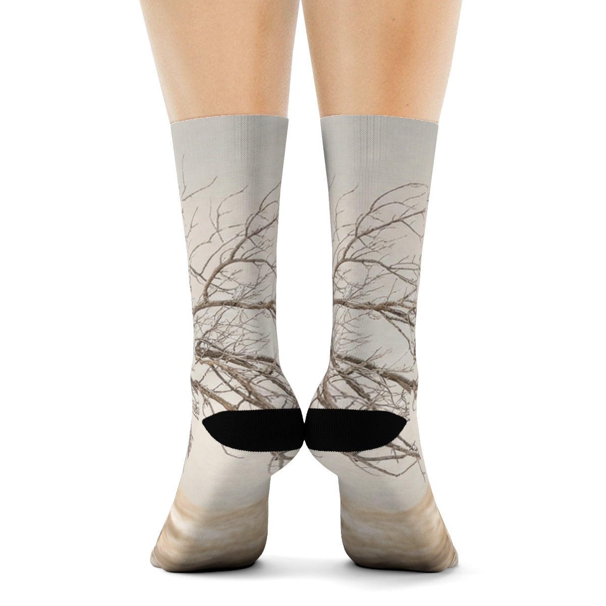 Crew Socks - Minimalist Winter Tree