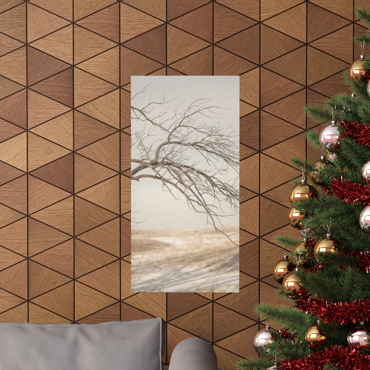 Matte Vertical Posters - Winter Branch Solitude Landscape......
