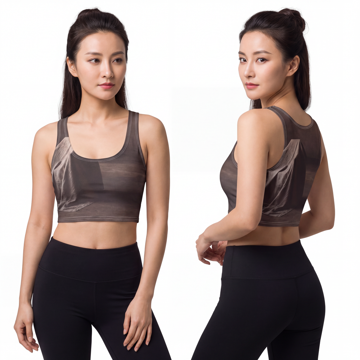 Polyester Sports Bra - Draped Silence Still Life Art... |...