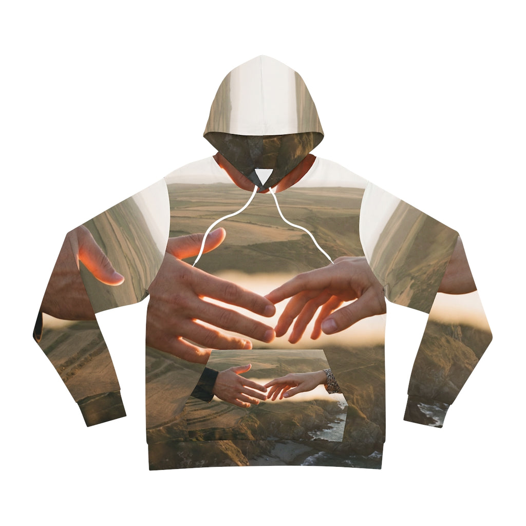 Men's Fashion Hoodie - The Infinite Touch | Ethereal Coastal...