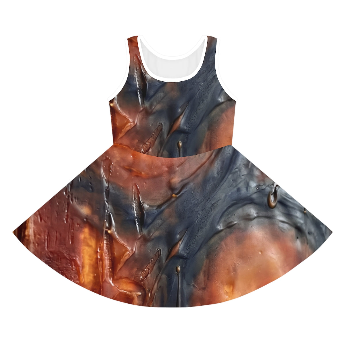 Mädchen-Sommerkleid ärmellos - Bernstein-Enkaustik