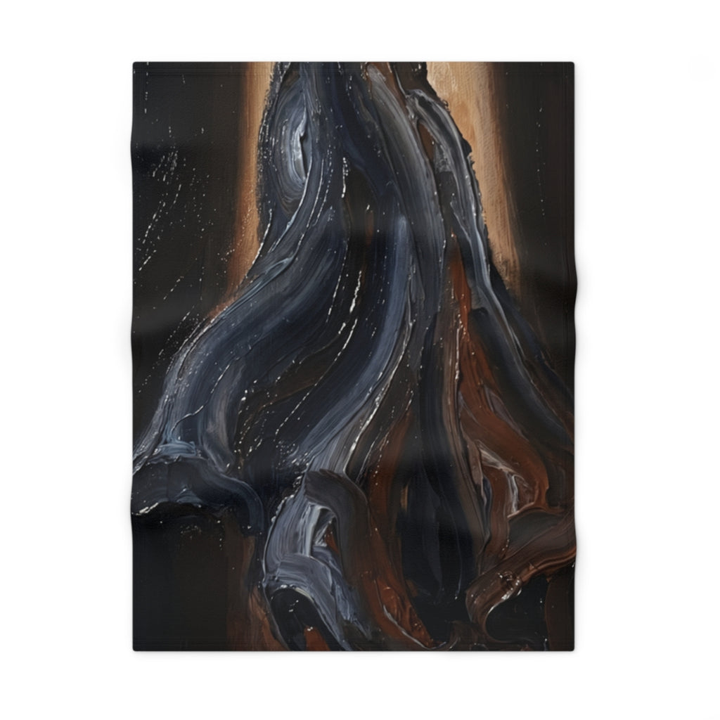 Chiaroscuro Abstract Fleece Baby Blanket