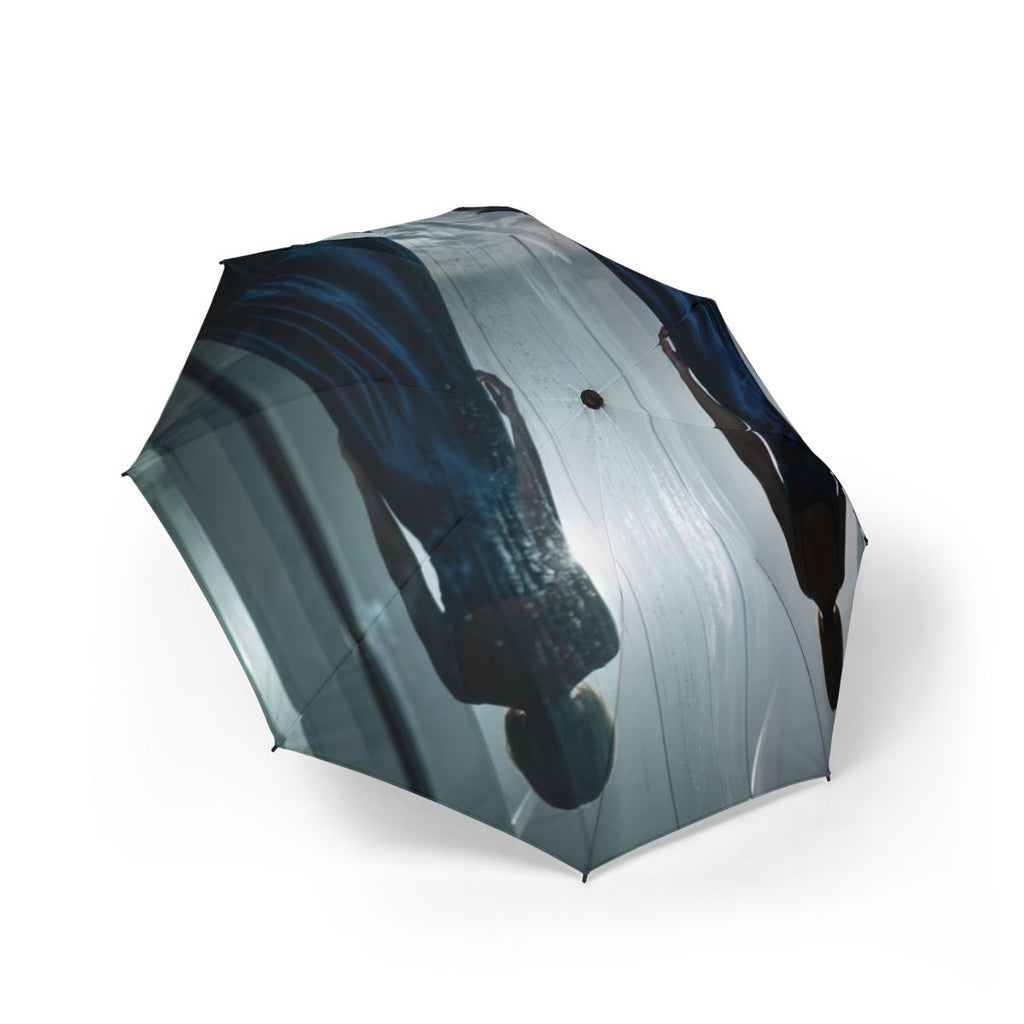 Semi-Automatic Foldable Umbrella - Nocturnal Reflection Silk...
