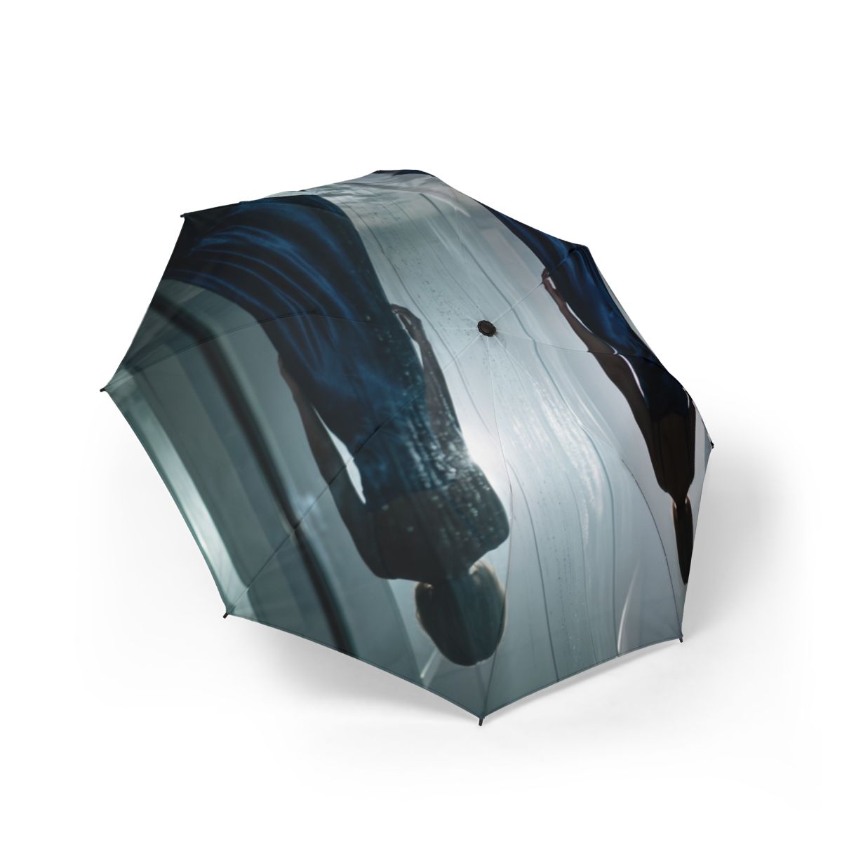 Semi-Automatic Foldable Umbrella - Nocturnal Reflection Silk...