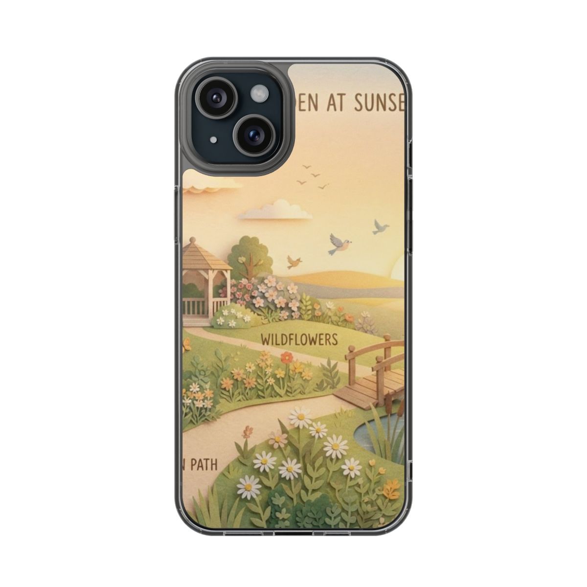 Clear Impact-Resistant Cases - Clear Phone Case - Sunset......