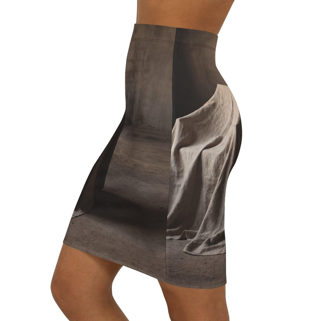 Women's Mid-Waist Pencil Skirt - Art Form