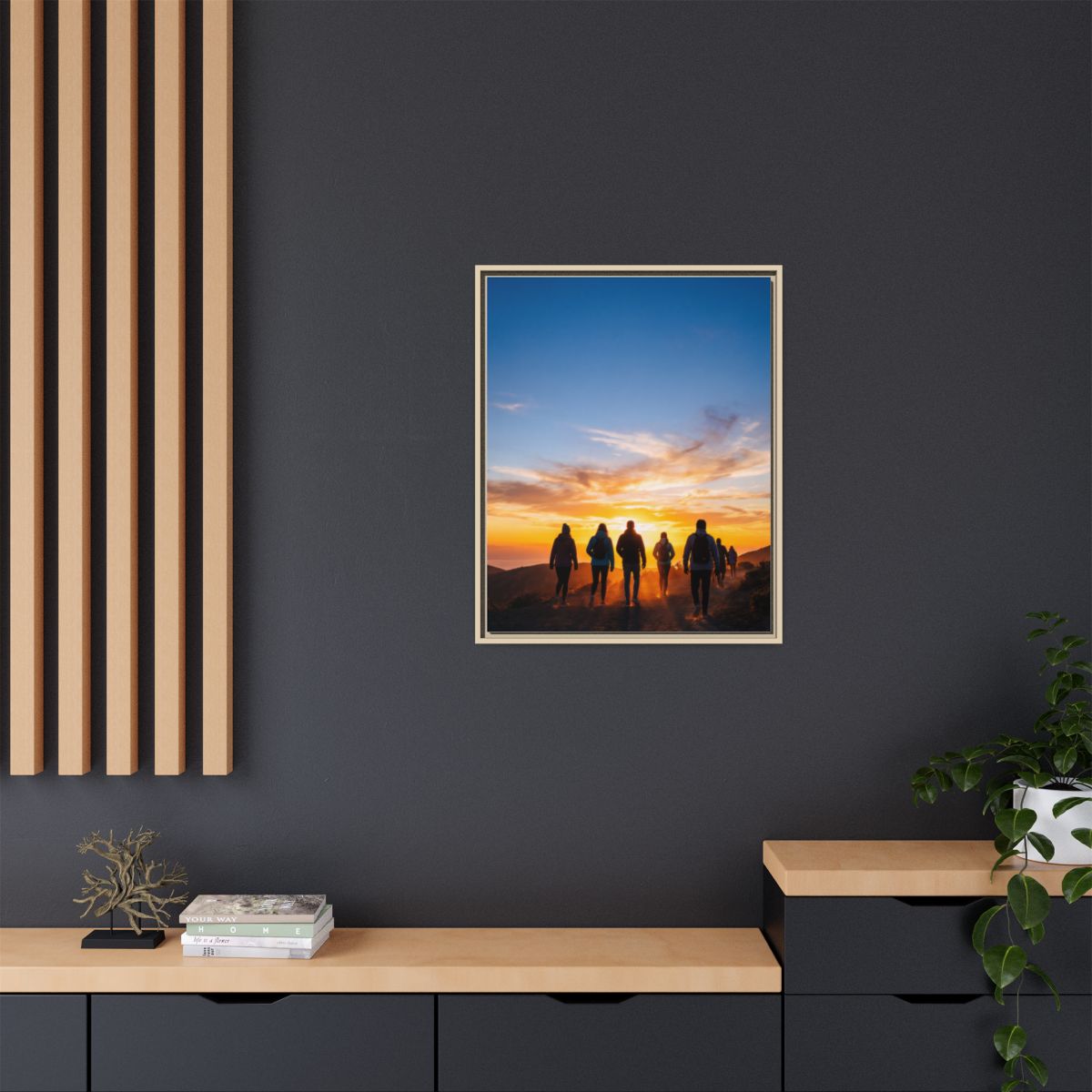 Matte Canvas, Framed - Epic Dawn Trek