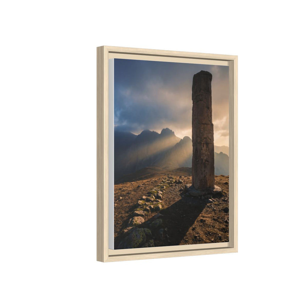 Framed Matte Canvas - Sun Peak