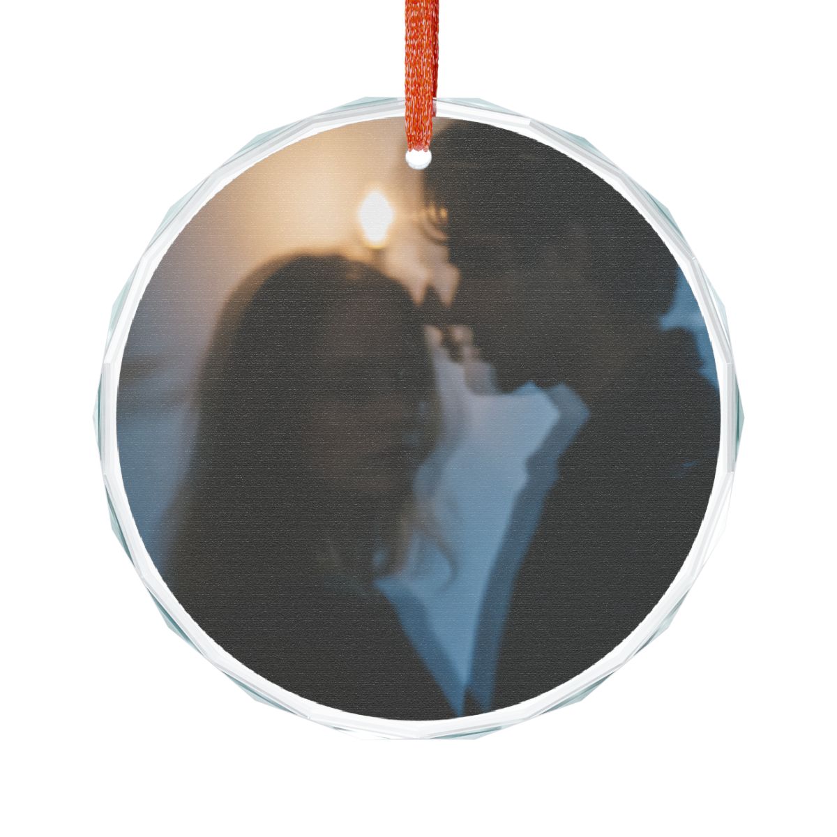 Midnight Glow Glass Ornament - Ethereal Holiday Hanging |...