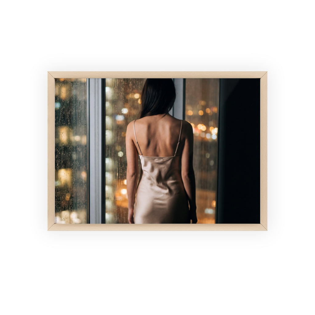 Framed Poster - Cinematic Window View