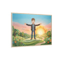 Framed Matte Canvas - Sunny Meadow Story — Natural / 1.25"...