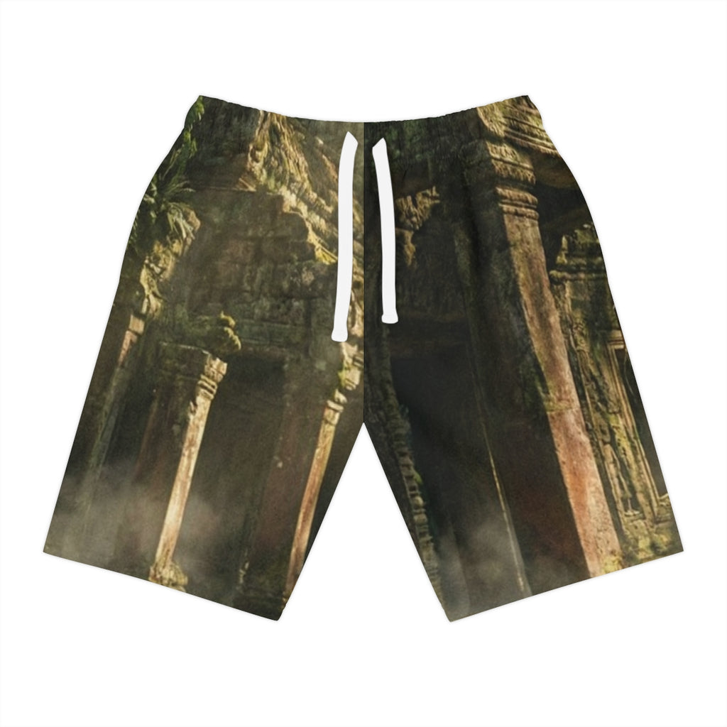 Athletic Long Shorts - Temple Realm | Echovira Gallery
