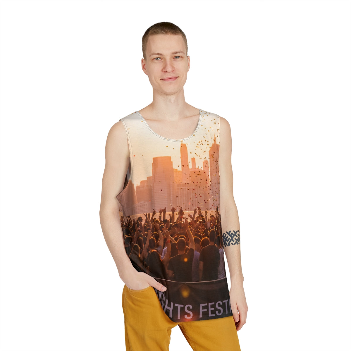 Men's Tank - City Lights Festival | Echovira Gallery