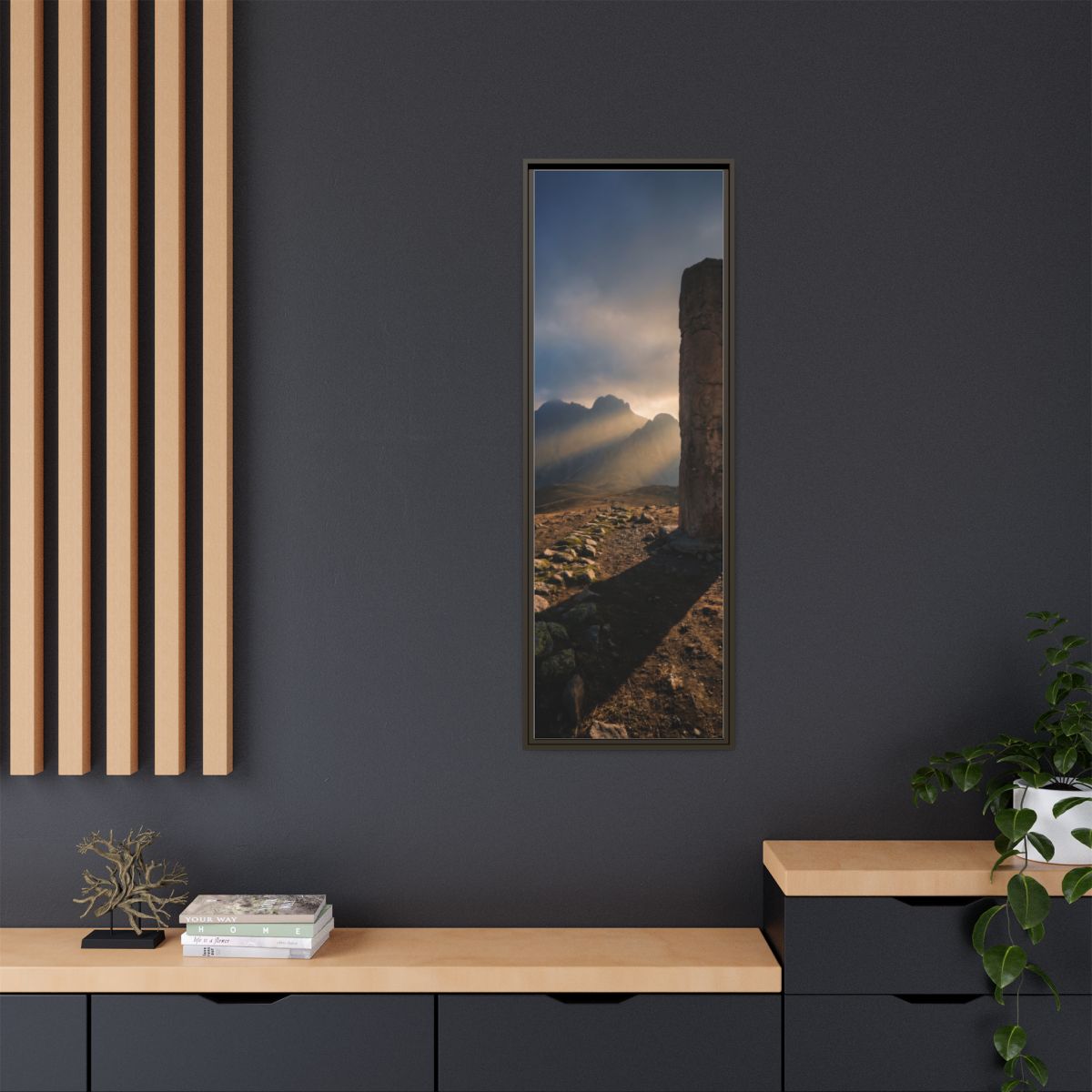 Framed Matte Canvas - Sun Peak