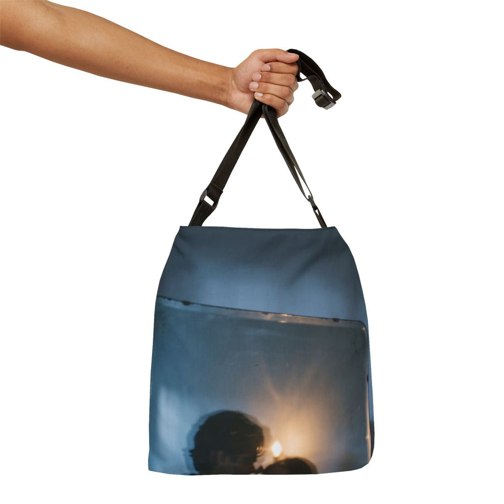 Midnight Shadow Adjustable Tote Bag - Aesthetic Carryall |...