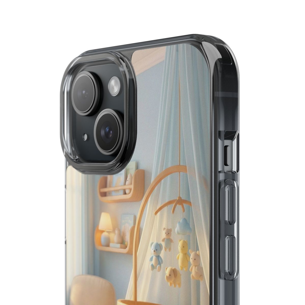 Clear Impact-Resistant Cases - Soft Blue Clear Phone Case...