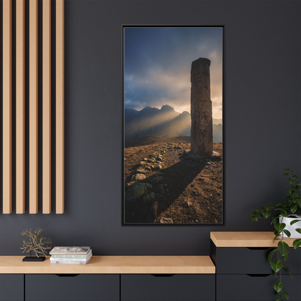 Framed Matte Canvas - Sun Peak