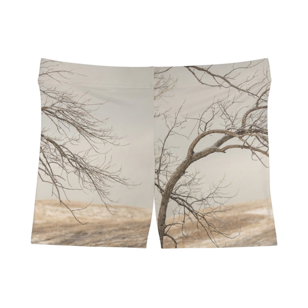 Women's Shorts - Winter Branch Solitude Landscape | Echovira...