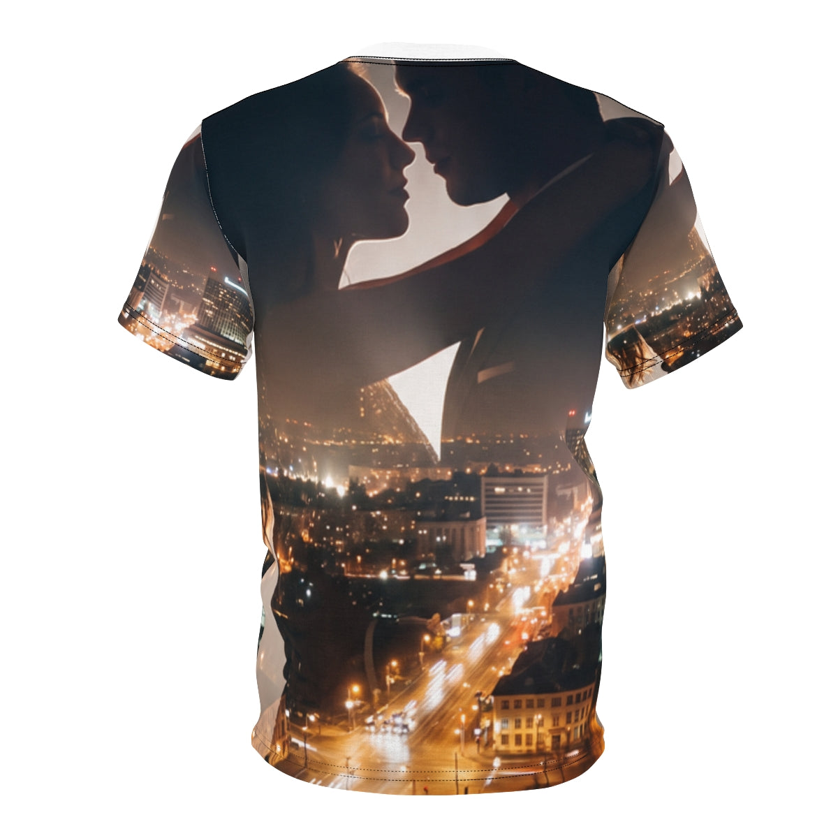 Unisex Cut & Sew Tee - Midnight City Skyline | Echovira...