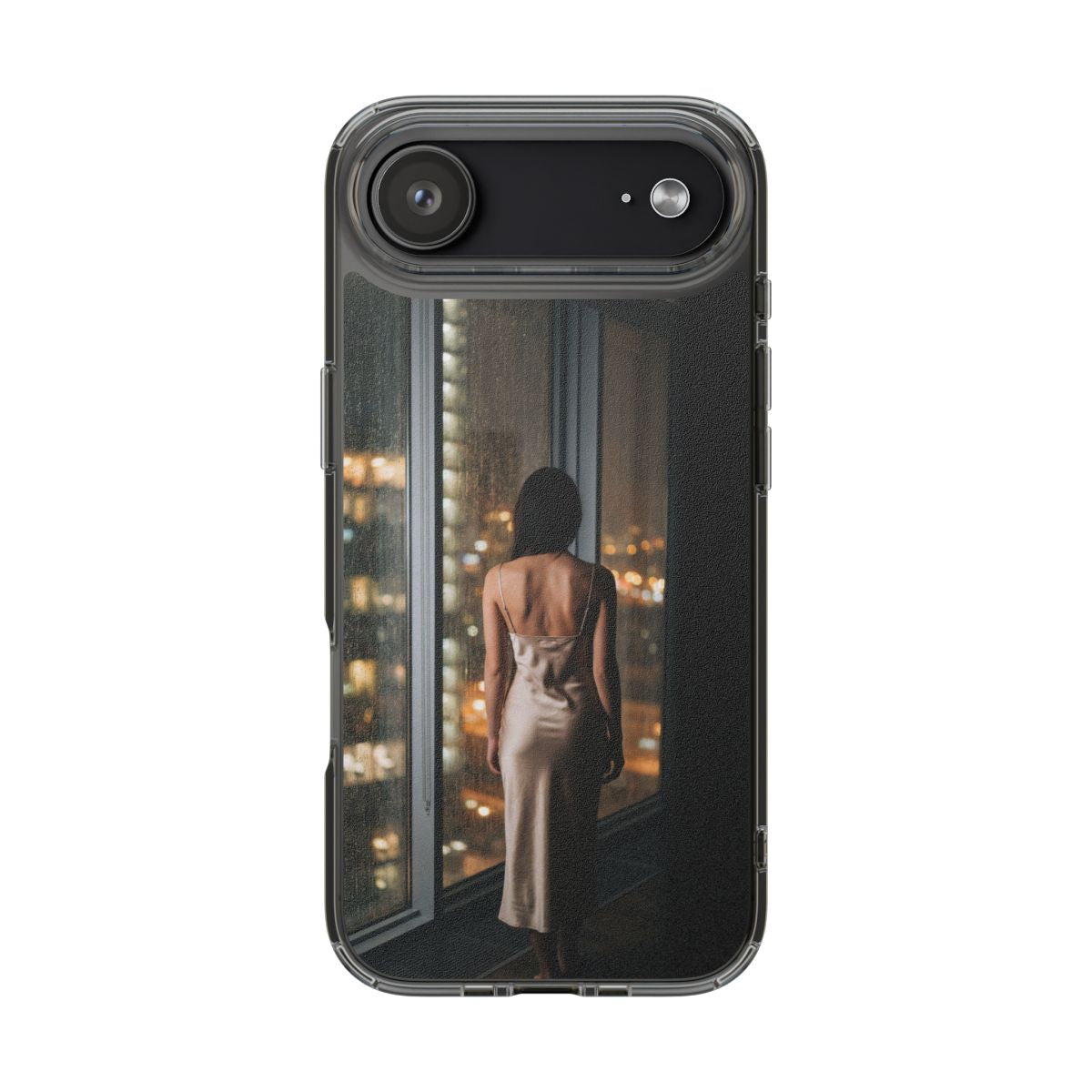 Clear Impact-Resistant Cases - Clear Phone Case - Rainy Mood...