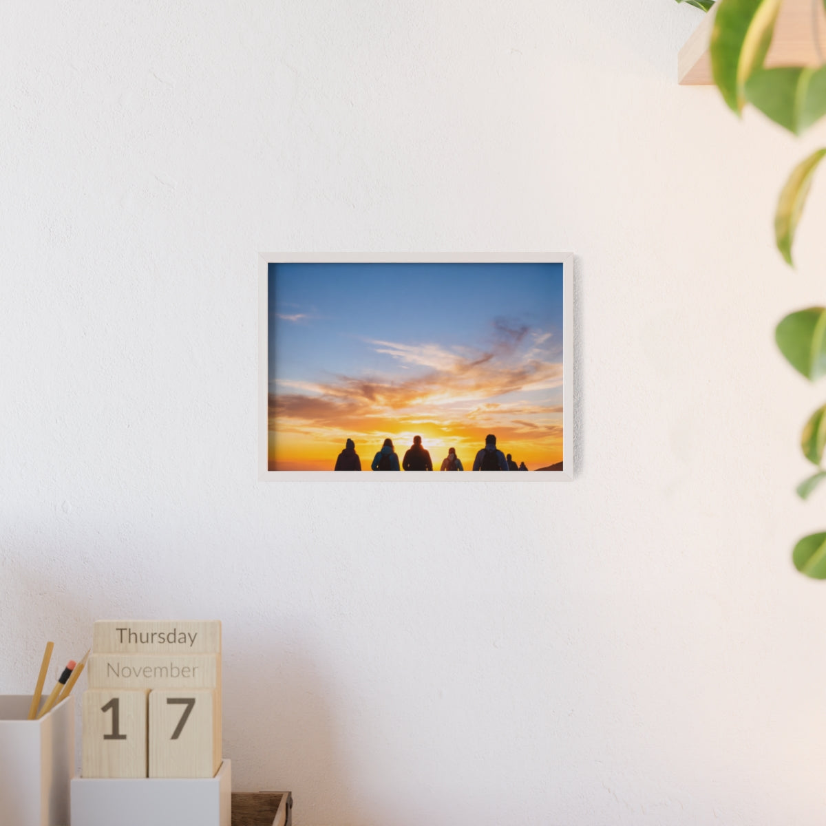 Posters with Wooden Frame - Sunrise Journey