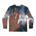 Men's Long Sleeve Shirt Rainy City Window Art
