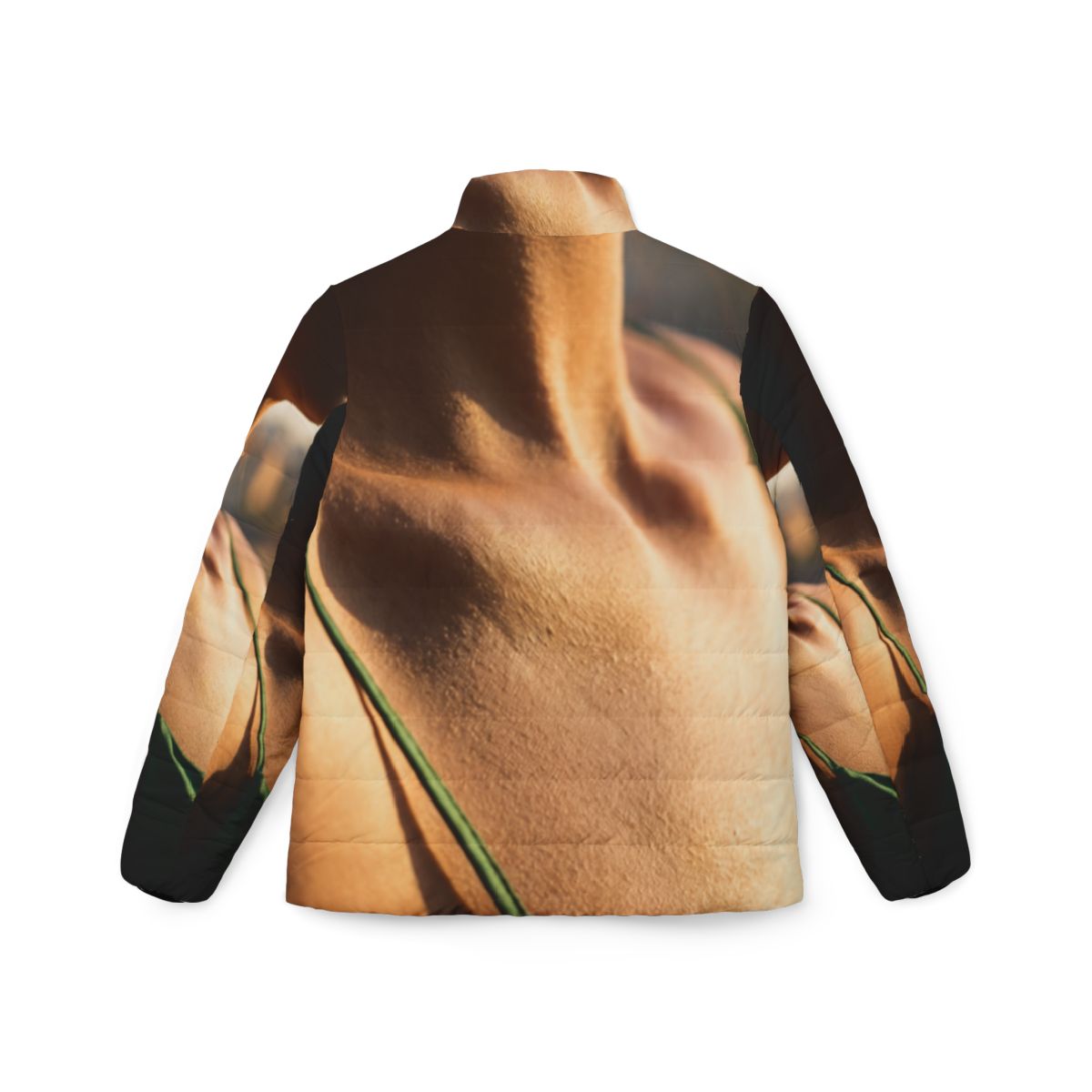 Golden Hour Women's Puffer - Emerald Sunset Coat | Echovira...