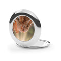 Compact Travel Mirror - Golden Rays of Unity Wall Art |...