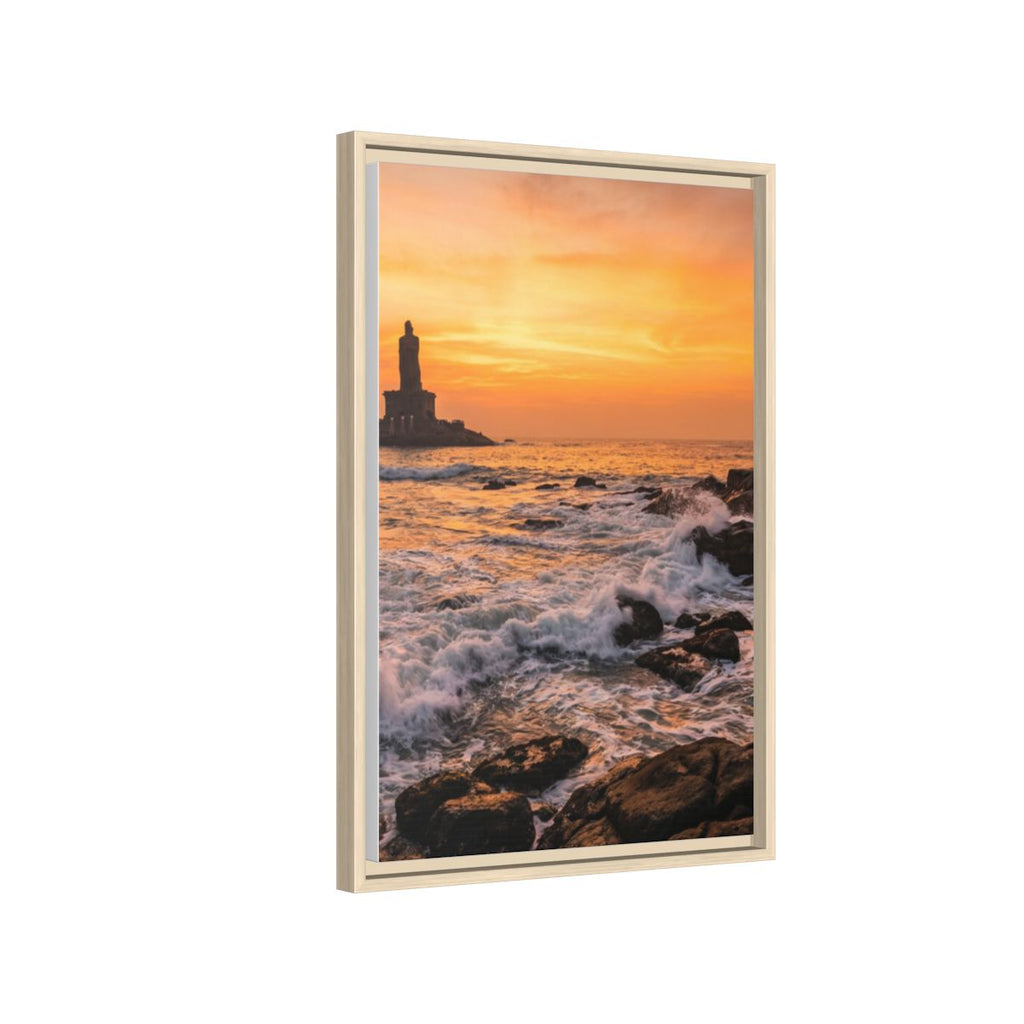 Framed Matte Canvas - Majestic Golden Coast
