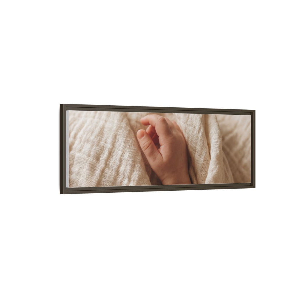 Framed Matte Canvas - Neutral Nursery — Espresso / 1.25"