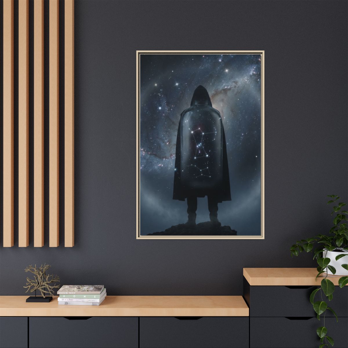 Framed Matte Canvas - Cosmic Sentinel — Natural / 1.25"... |...