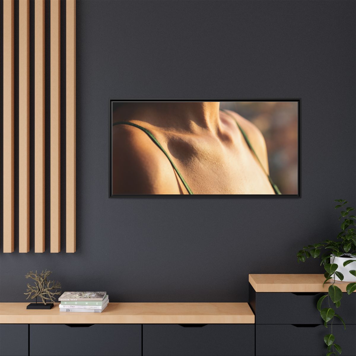 Matte Canvas Framed - Golden Hour Portrait — Black / 1.25"