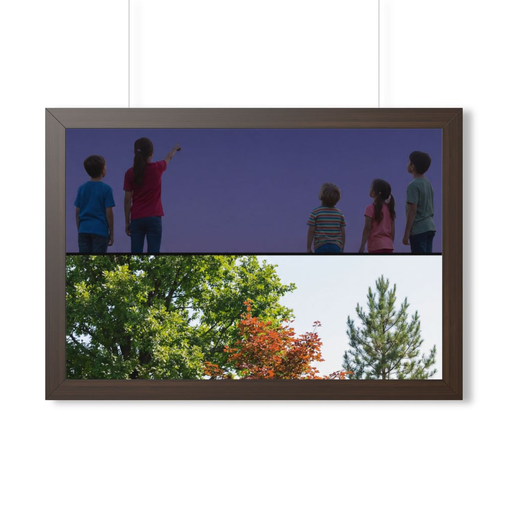 Framed Horizontal Poster - Stardust & Forest Discovery —......