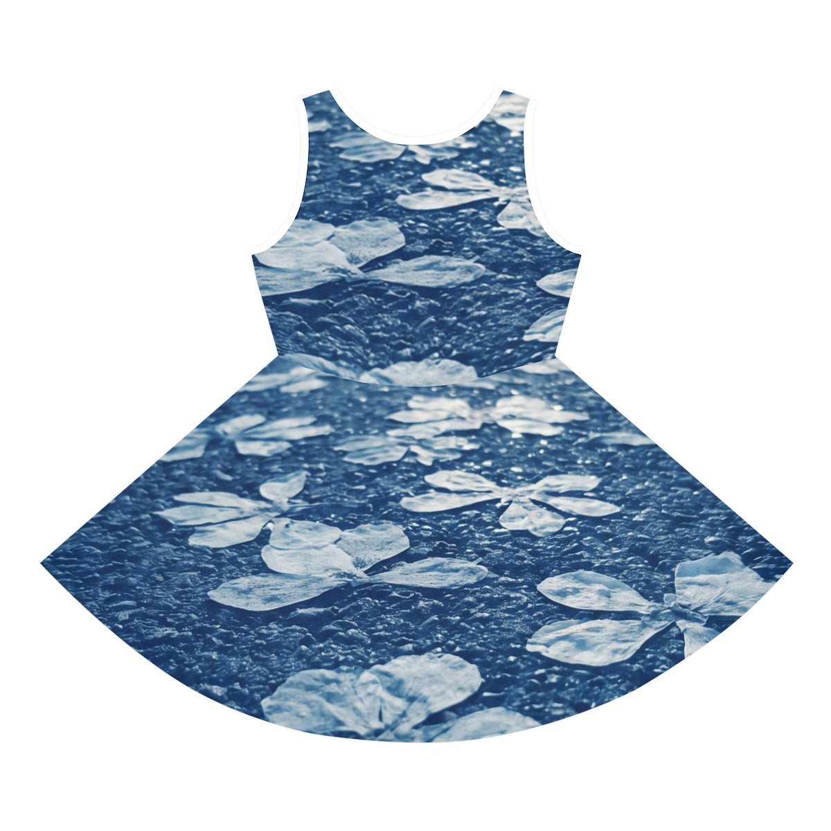 Girls' Cyanotype Floral Pathway Sundress