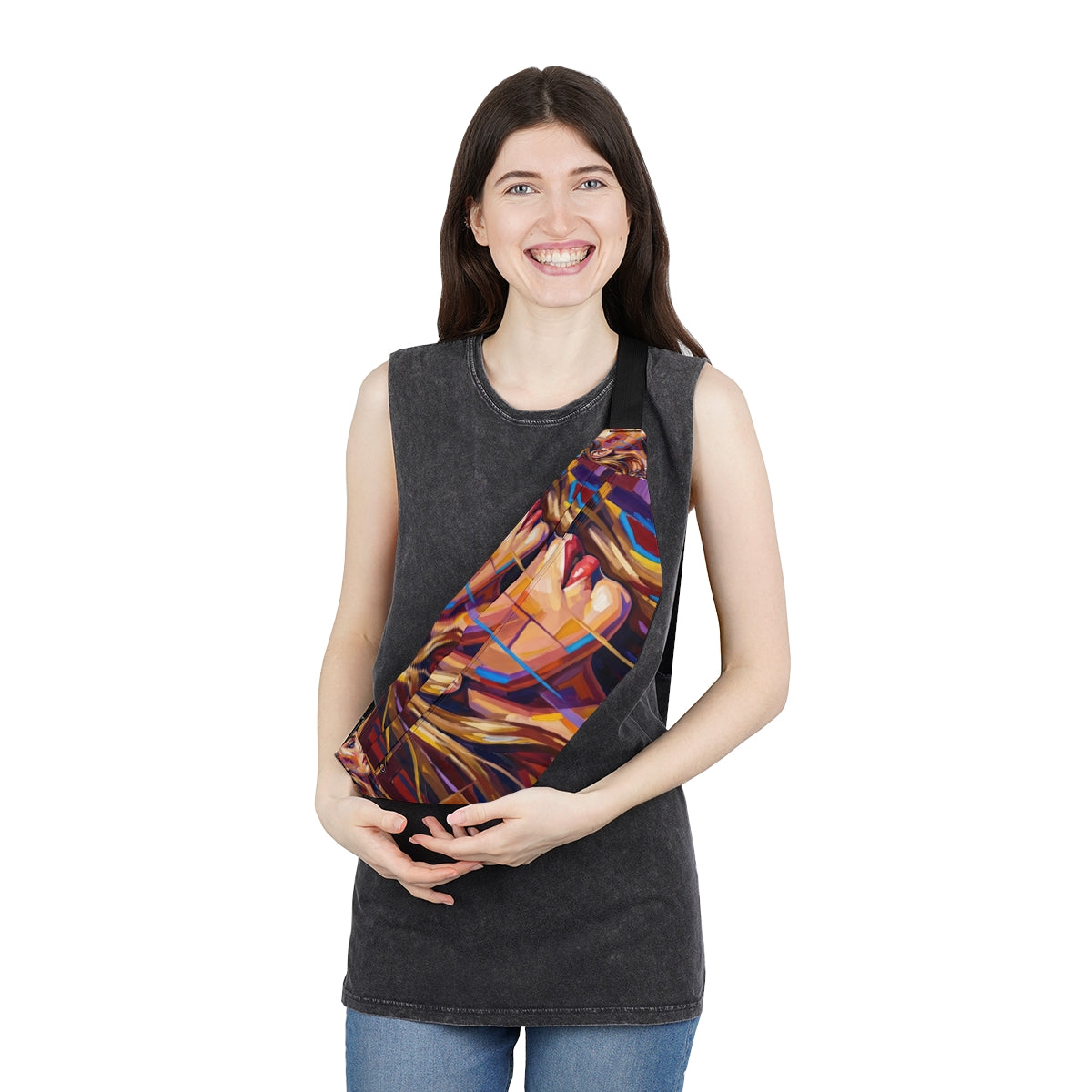 Large Fanny Pack - Shattered Elegance | Echovira Gallery