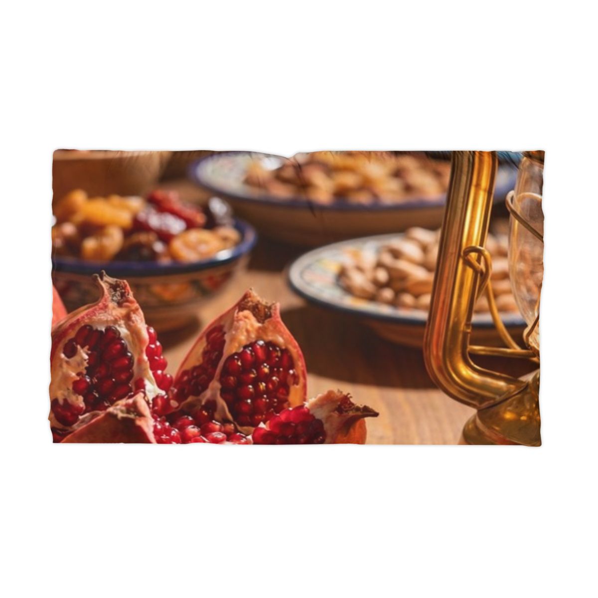 Microfiber Pillowcase - Amber Feast Glow | Echovira Gallery
