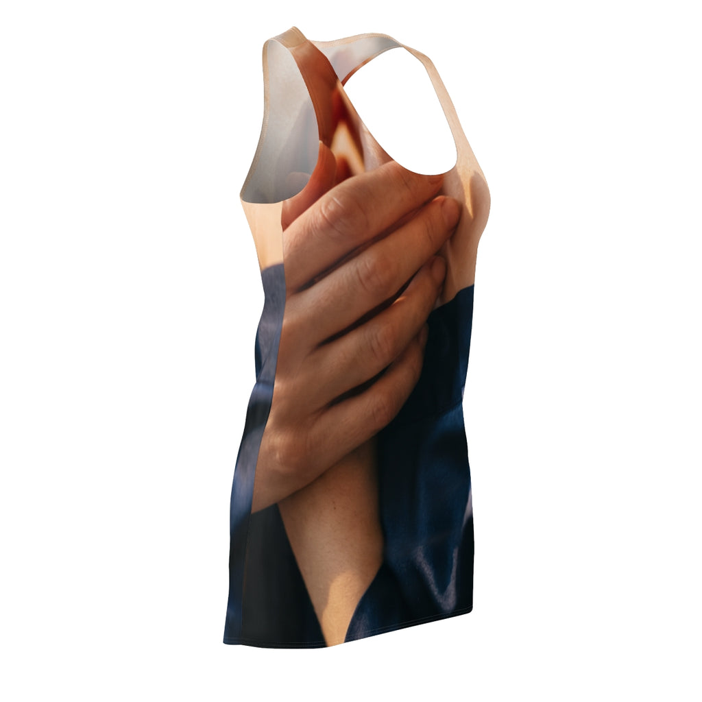Women's Cut & Sew Racerback Dress - Midnight Satin Racerback...