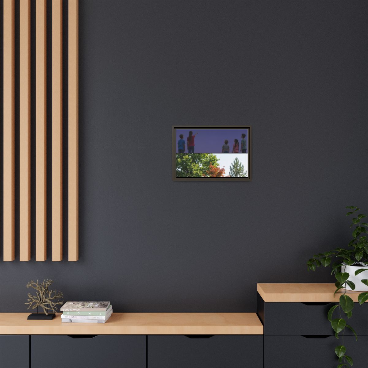 Framed Matte Canvas - Wilderness Gallery — Espresso / 1.25"