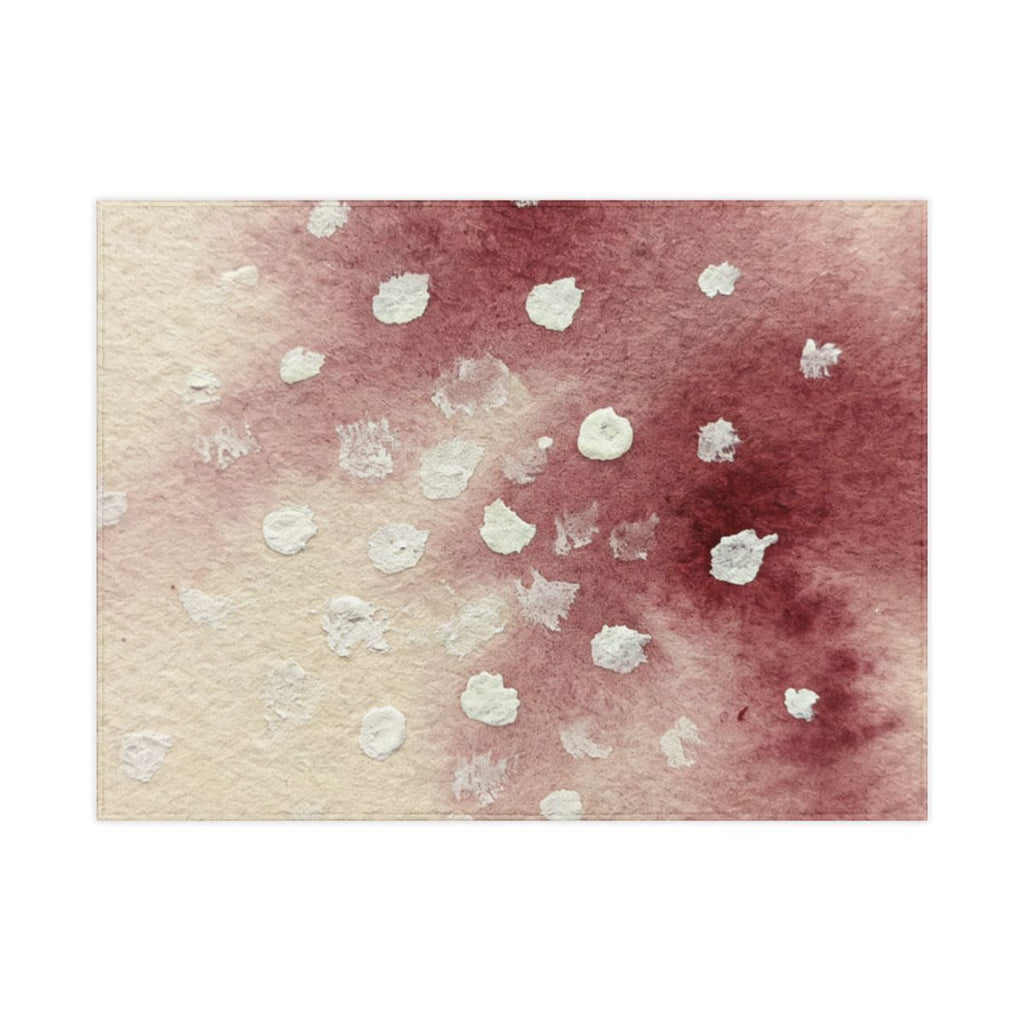 Toddler Blanket - Crimson Bloom Abstract Watercolor Art |...